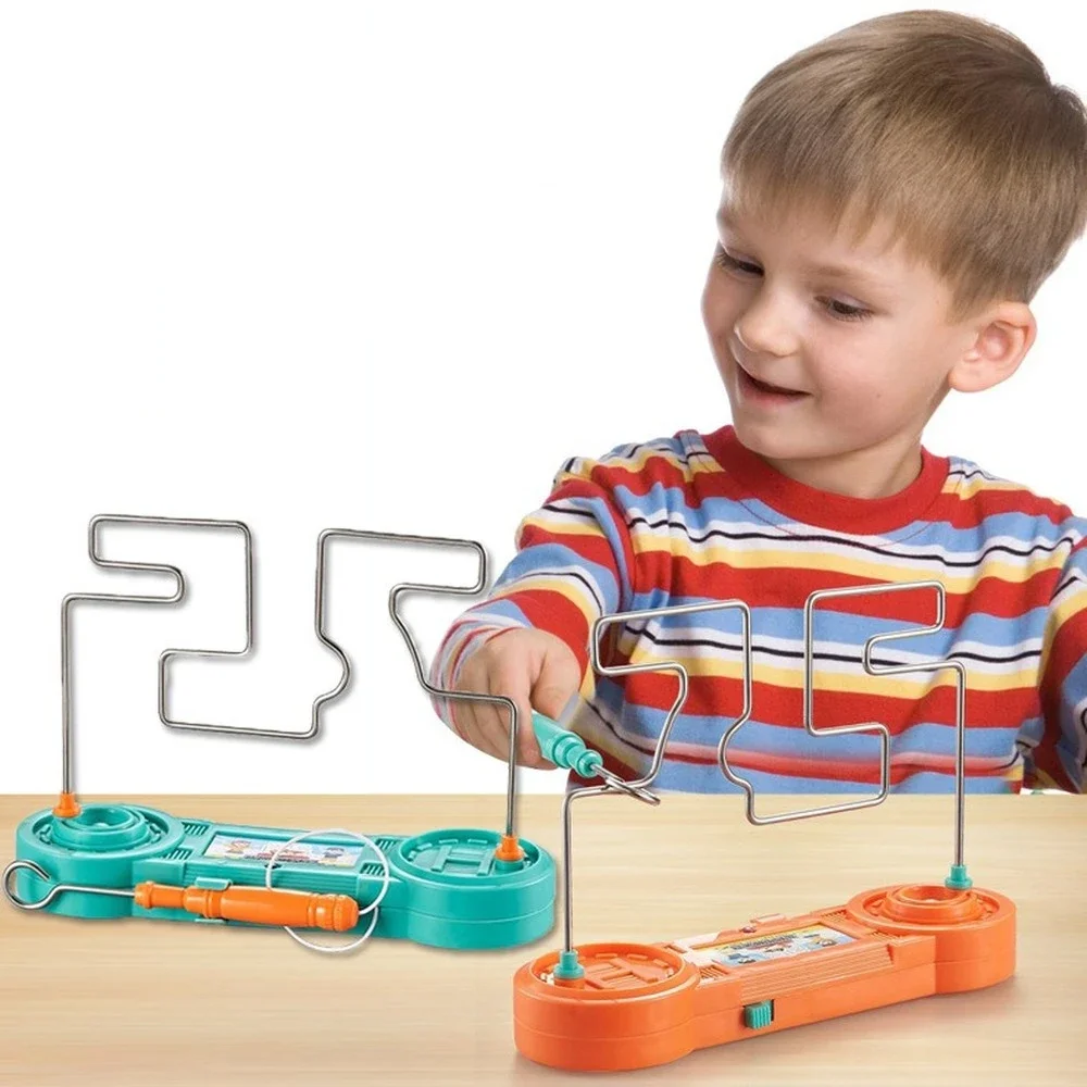 

Kids Collision Electric Shock Toy Education Electric Touch Maze Game Party Funny Game Science Experiment Toys for Children Gift