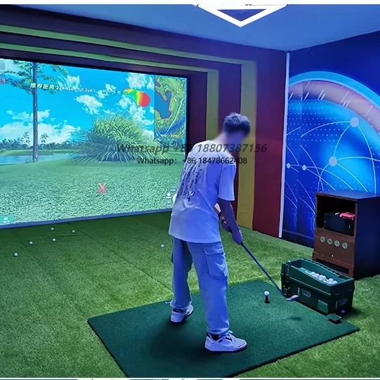 

Indoor Golf Simulator Holographic Projection Swing Game Equipment Digital Technology Sports Console