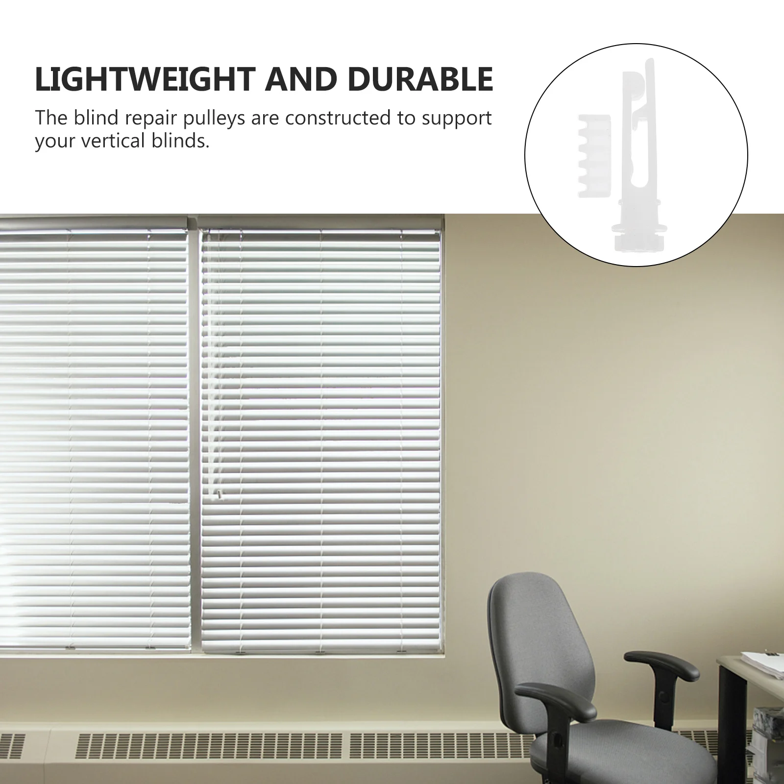 

12 Pcs Curtain Pulley Accessories Vertical Blinds for Repair Parts Replacement Window Pulleys