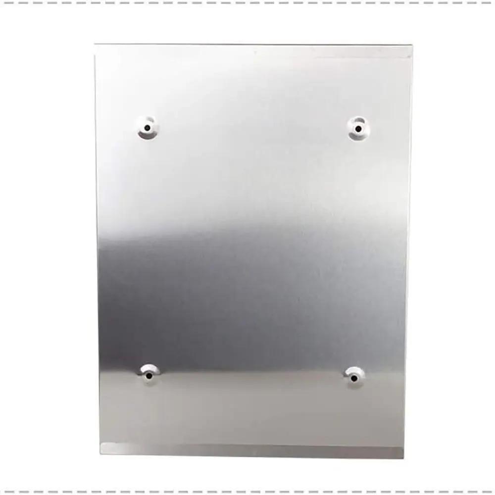 صندوق بريد عمودي بقفل مفتاح من الفولاذ المقاوم للصدأ مع غطاء معدني مقاوم للصدأ لقطرات الحروف الآمنة #6