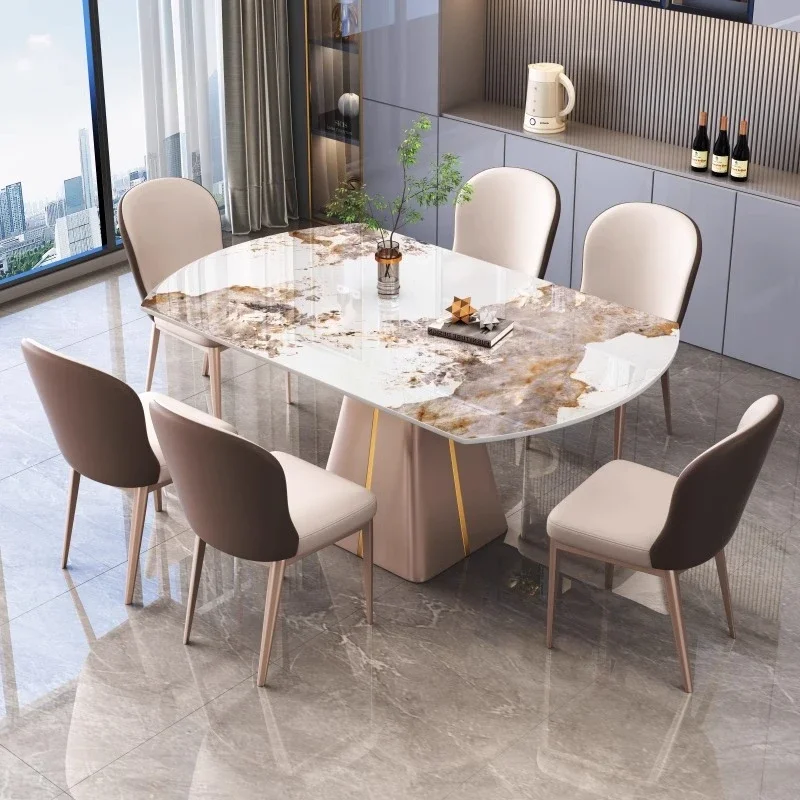 Beauty Room Tea Dining Table 10 People Lounge Auxiliary Table Dinner Chairs Eat Extendable Tables 6 Elegant High Side Coffee