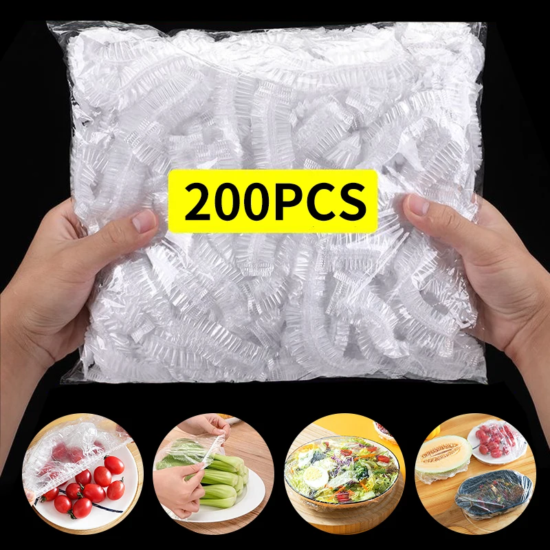 Disposable Food Cover Food Grade Fresh-Keeping Plastic Wrap Bag Food Film Fruit Vegetable Storage Bag Kitchen Accessories