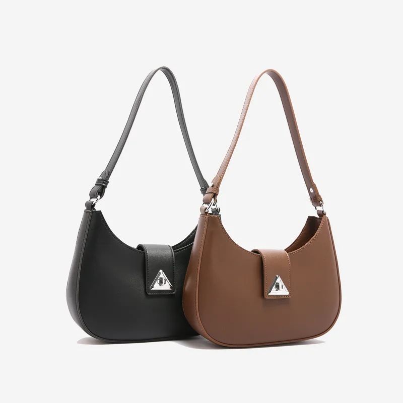 

Korean-style women's fashion versatile simple shoulder underarm bag crescent bag for women