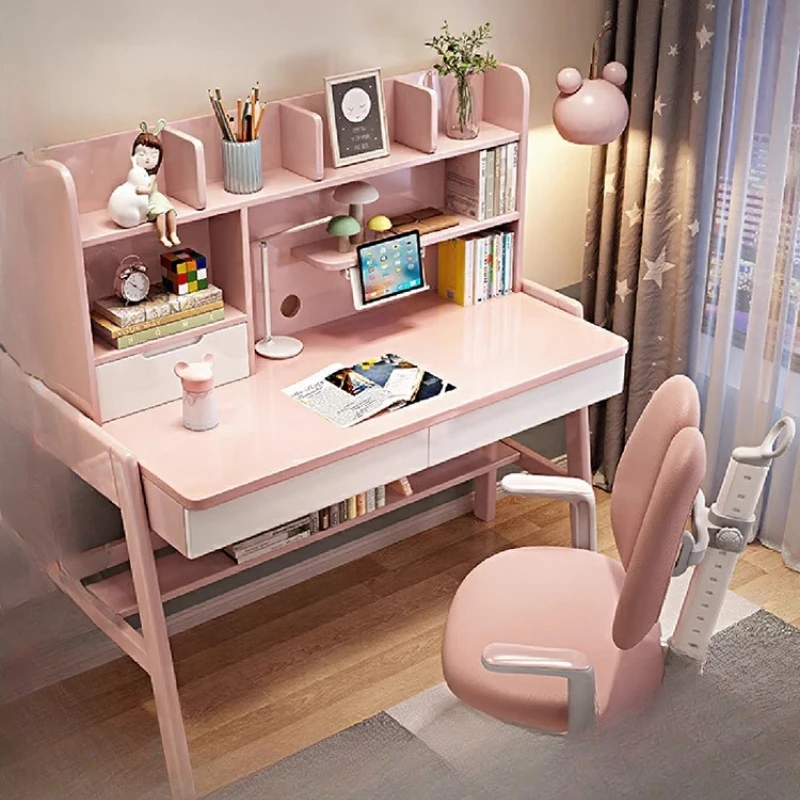 

Solid wood children's desk household