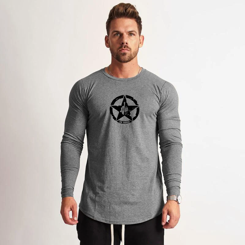

Running T-shirts Mens Long Sleeve T Shirt for Men Spring Autunm Casual Tees High Quality Male Tops Classic Clothes Men's Tshirts