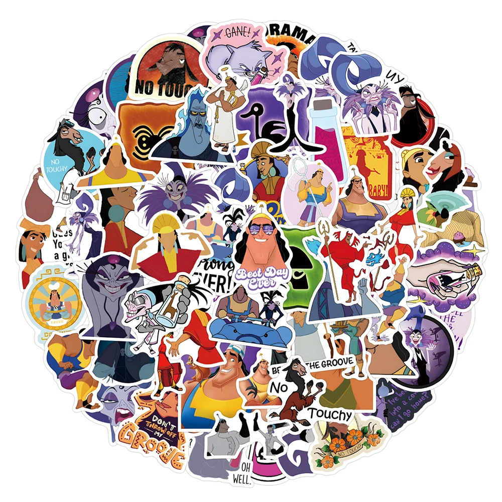 

10/30/50/110pcs Disney Movie The Emperor's New Groove Stickers Cartoon Decals Funny Graffiti Skateboard Phone Sticker Toy Gift