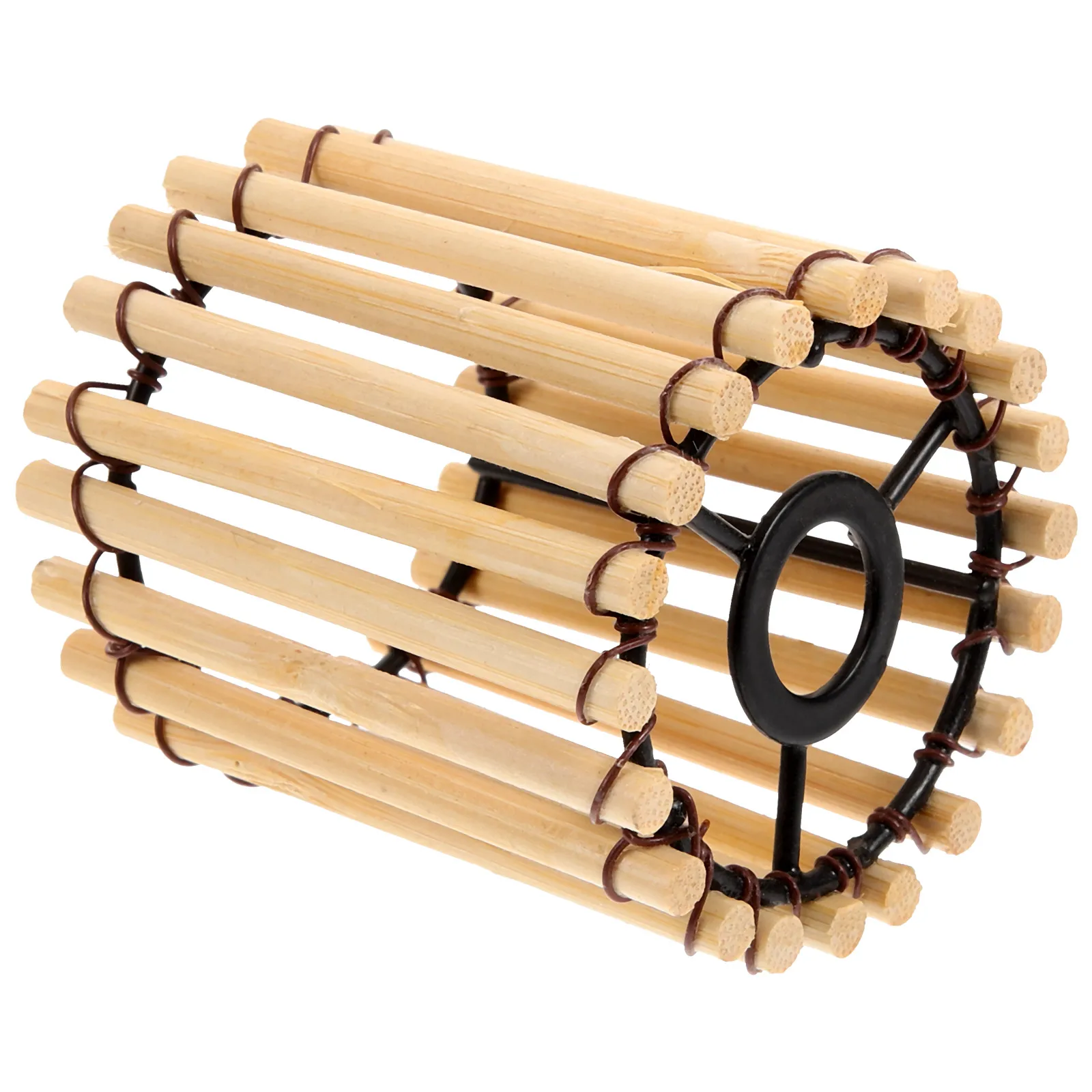 

Exquisite Lamp Shade Chinese Style Drum Woven Cover For Ceiling Bedroom Decorative Vintage Pendant Lampshade Sturdy Indoors