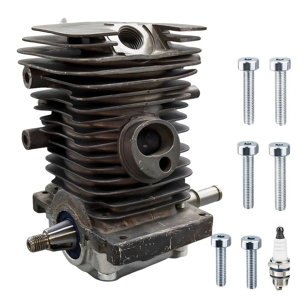 For MS180 Cylinder Piston- Crankshaft For MS170 018 Chainsaws Engine Motor Cylinder With Replacement Crankcase Connector