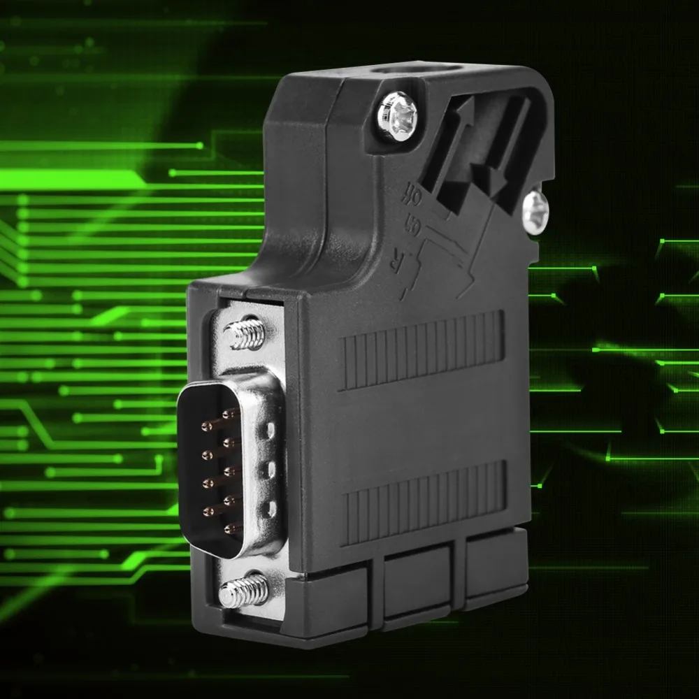 Para 6ES7972-0BA41-0XA0 Para Profibus Conector ABS Shell 35 °   Sem porta de programação Conector de barramento DP Cobre puro banhado a ouro