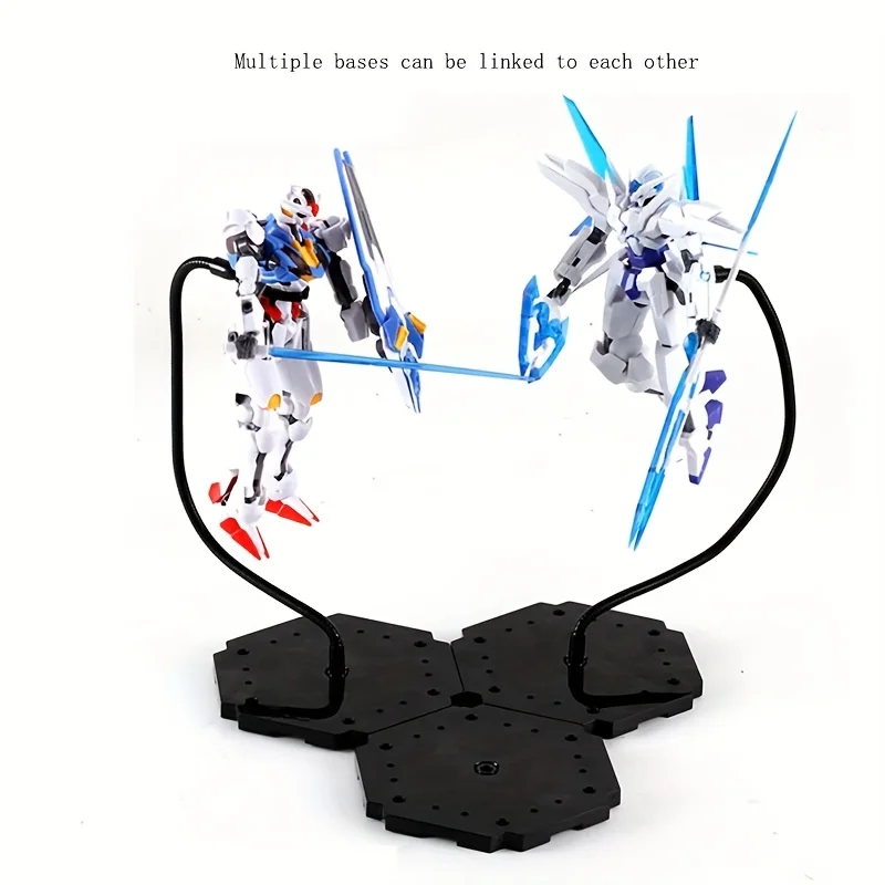 Dynamic Adjustable Snake-Shaped Model Stand | Sturdy Black Base for Action Figures,Dragon Pose Bracket for Collectible Toys