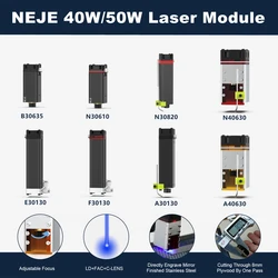 NEJE-Kit Technique Laser 40W/50W, Découpe et Gravure, Tête Laser 450nm, Lumière Bleue avec Modulation TTL / PWM pour Jus de Bricolage