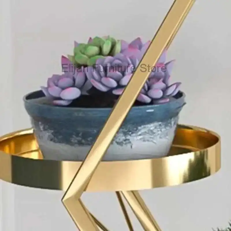 

Golden Indoor Plant Stand Backdrop Flowers Luxury Nordic Plant Stand Metal Bedroom Estantes Para Plantas Balcony Furniture