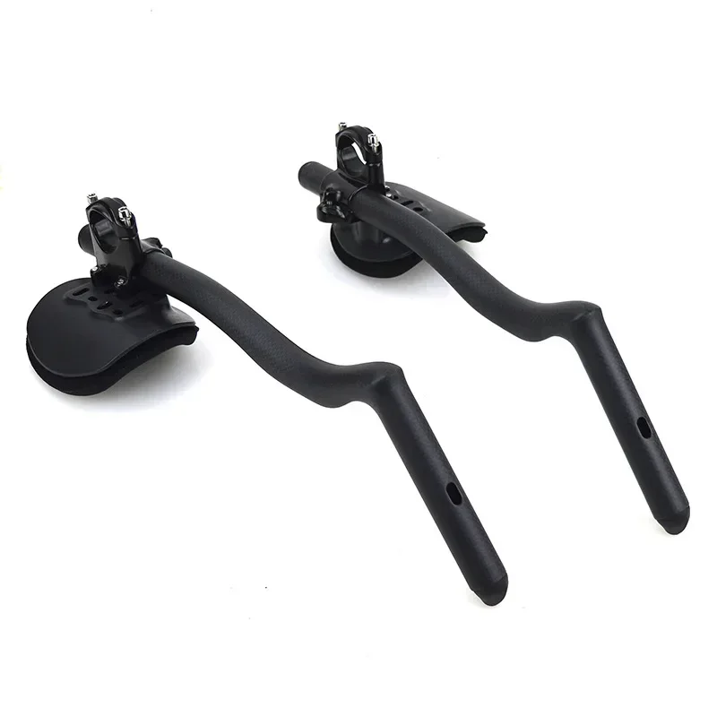 Unlabeled Carbon Fiber 55 Degrees Auxiliary Rest Deputy Handlebar for Long-Distance Cycling Mountain Road Bicycle Tube
