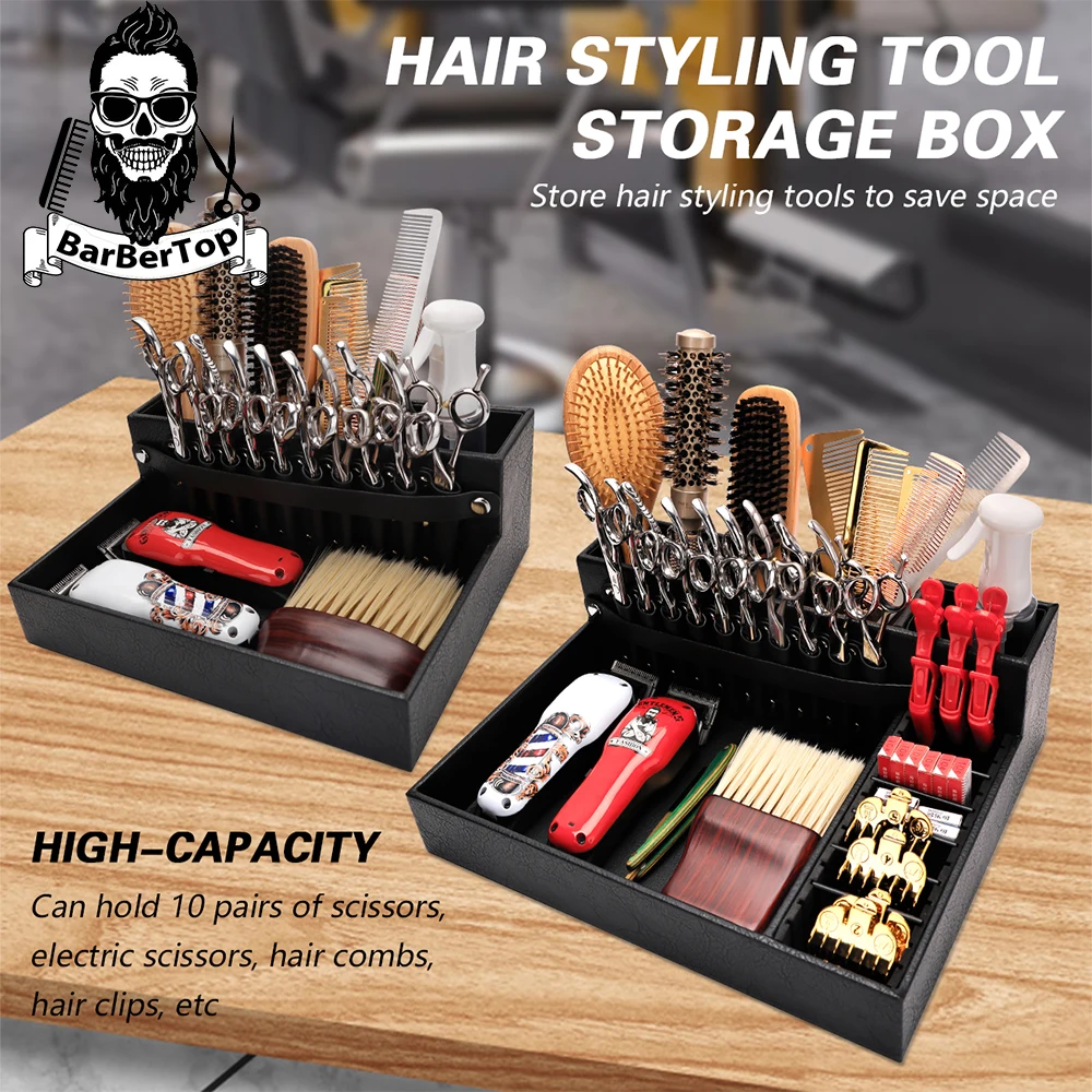 2024 New Salon Hairdressing Electric Clipper Tray Trimmer Organizer Holder For Hairdresser Professional Barbershop Accessories