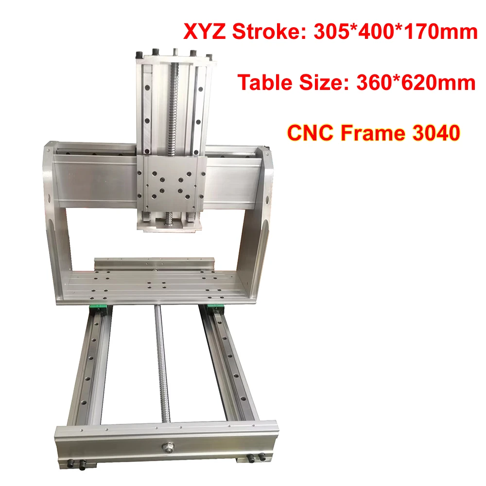 Kit de marco CNC de aluminio, carril guía lineal, enrutador de madera 3040 6040, interruptor de límite de guía lineal para fresadora de grabado DIY