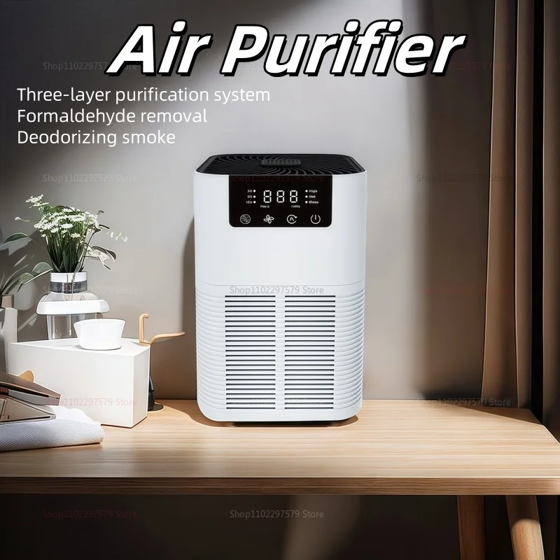 

Air Purifier Remove Smoke Odor Negative Ion Generator Fragrance Air Cleaner Used For Household HEPA Filter To Effectively Purify