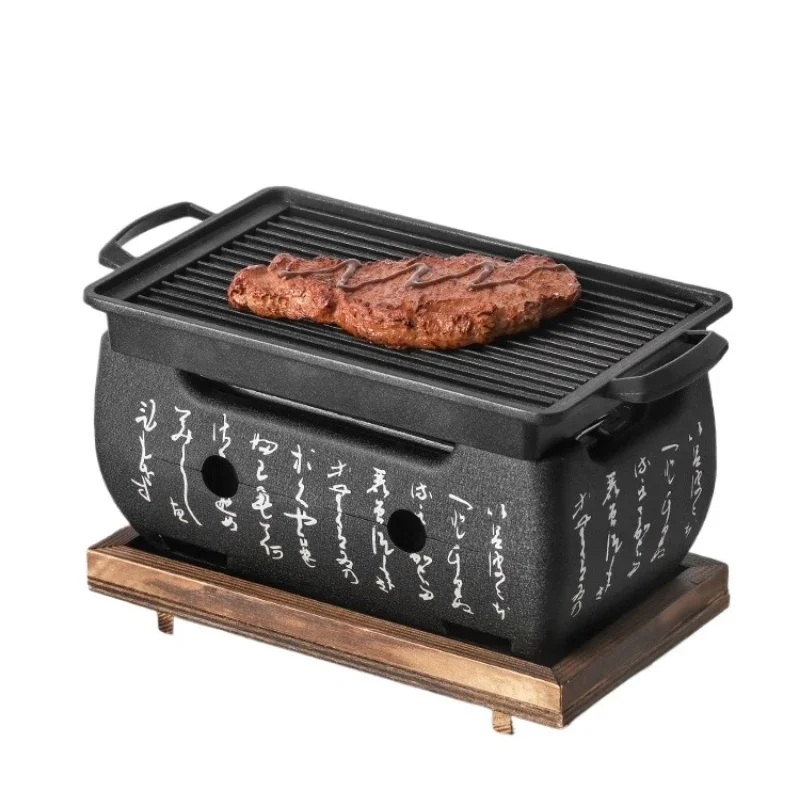 

*BBQ household baking pan, cassette oven frying pan rectangular non-stick outdoor special