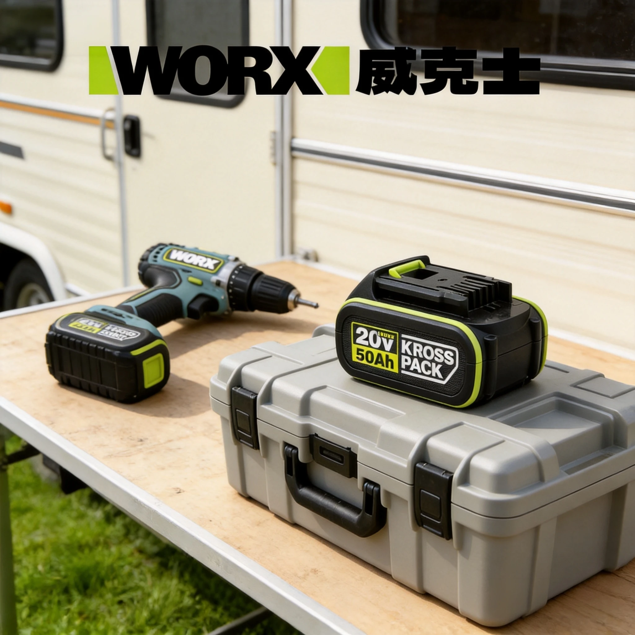 100% Brand New for WORX 20V Power Tool Battery 6000mAh, Large Foot Model, Sanding Machine, Trimming Machine, Cutting Machine