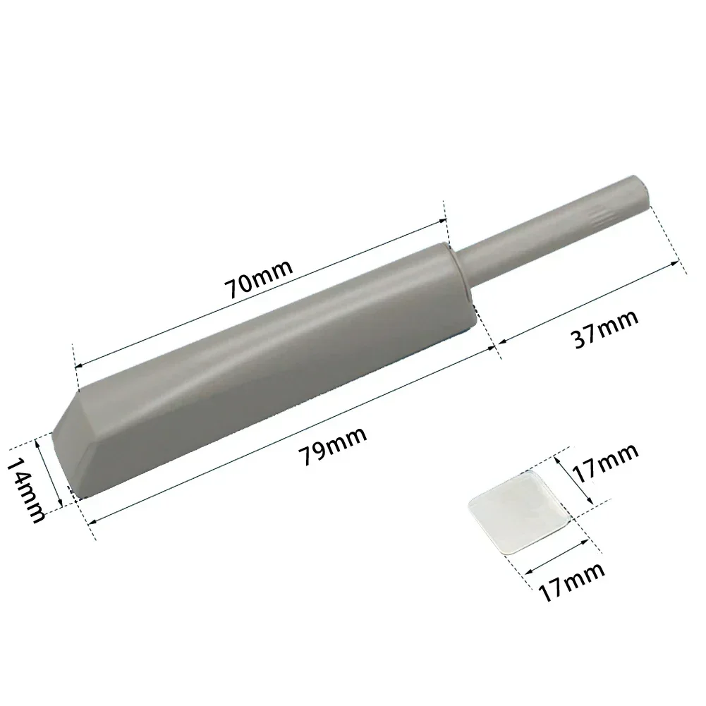 Kast Vangt Push To Open Systeem Demper Buffer Deur Vangen Magnetische Tip Vergrendeling Kast Vangen Meubelhardware