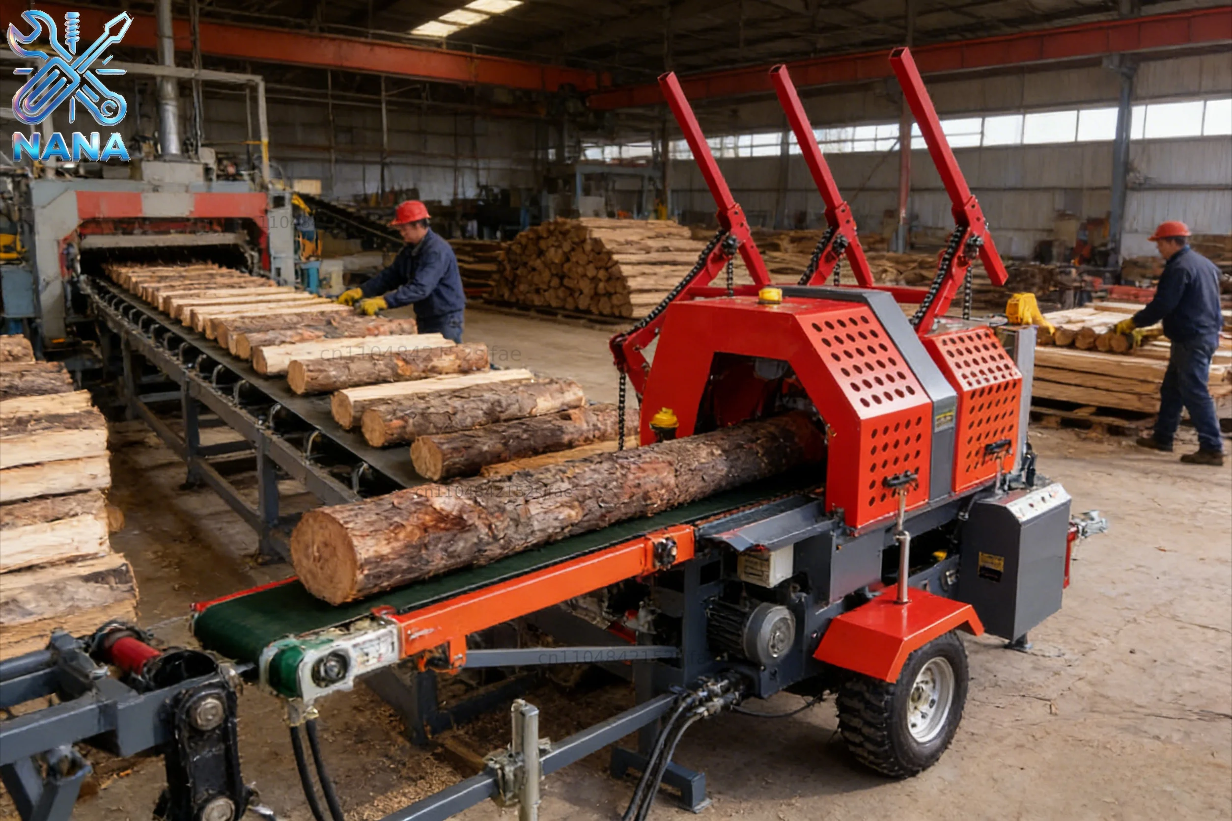 Customized Wood Splitter Machine High Efficiency Continuous Operation Firewood Processor Mounted Industrial Tool