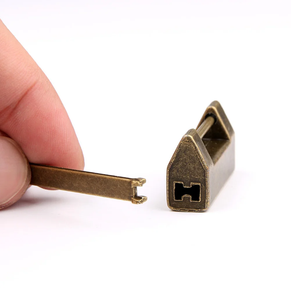 

3Sets Zinc Alloy Padlocks Retro Style Locks for Jewelry Box Cabinet Suitcase Decorative Padlocks Zinc Alloy Padlock