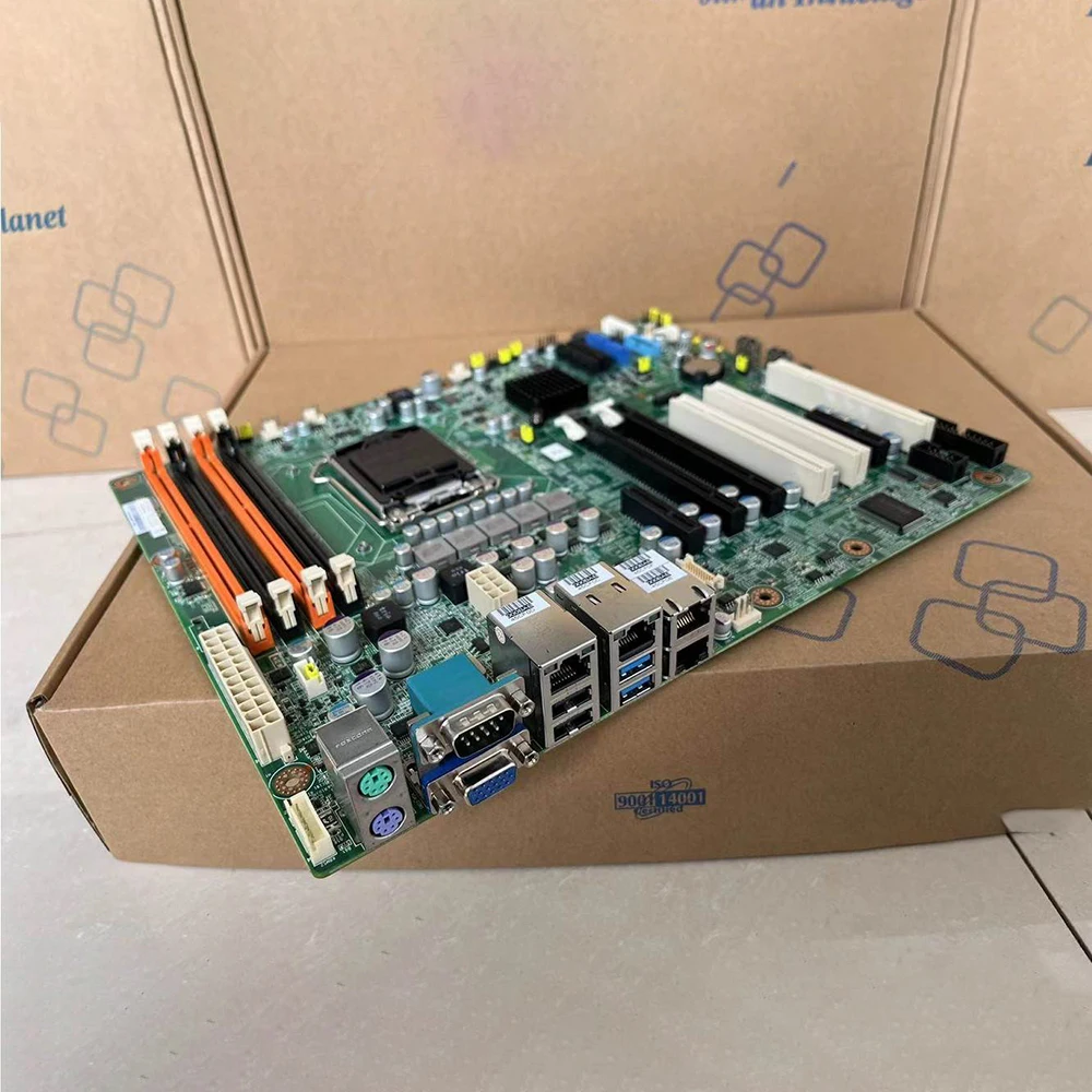 For Advantech Industrial Motherboard 4 Gigabit Ethernet Ports Exon E3 V2 ASMB-782G4-00A1E  ASMB-782G4