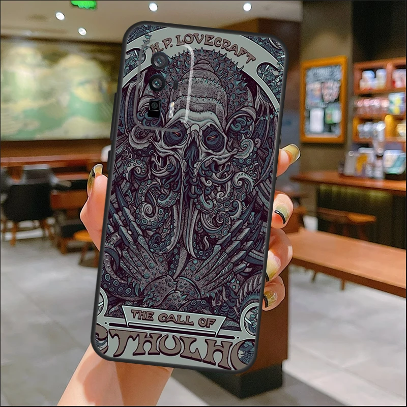 Cthulhu Fhtagn Gothic Case For POCO F5 Pro X5 X3 M5s C40 F3 F4 X4 GT Cover For Xiaomi 13 12 Lite 11T 12T Pro 12X