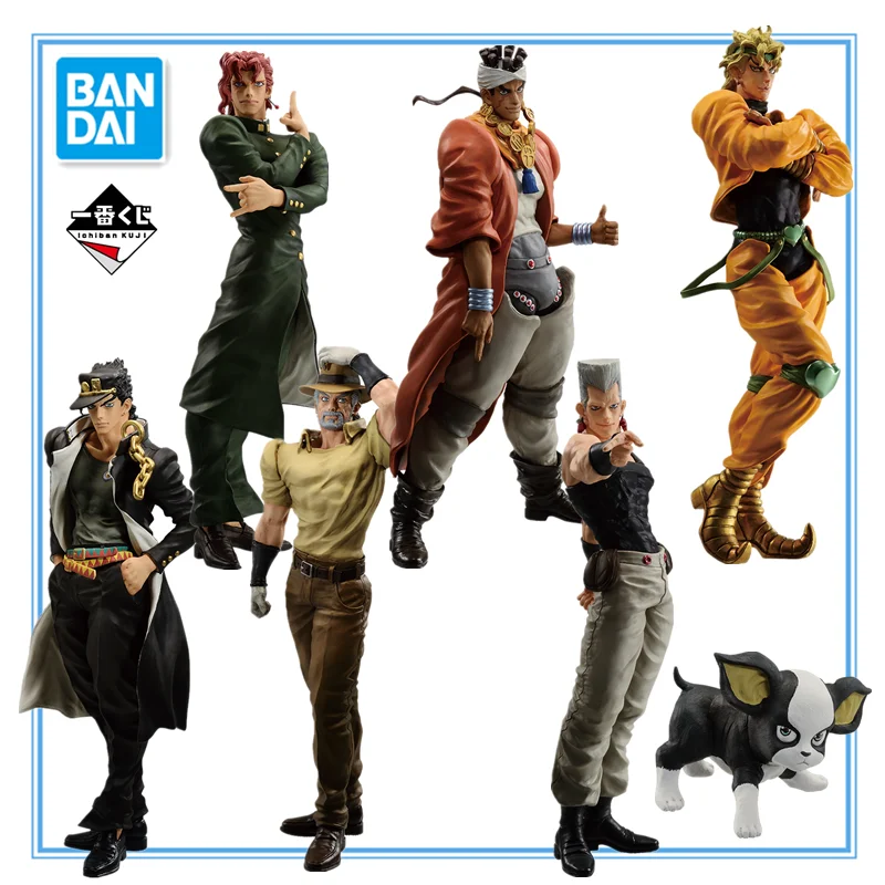 

Original BANDAI Ichiban JoJo's Bizarre Adventure Kujō Jōtarō Kakyoin Noriaki STARDUST CRUSADERS PVC Anime Character Models Gifts