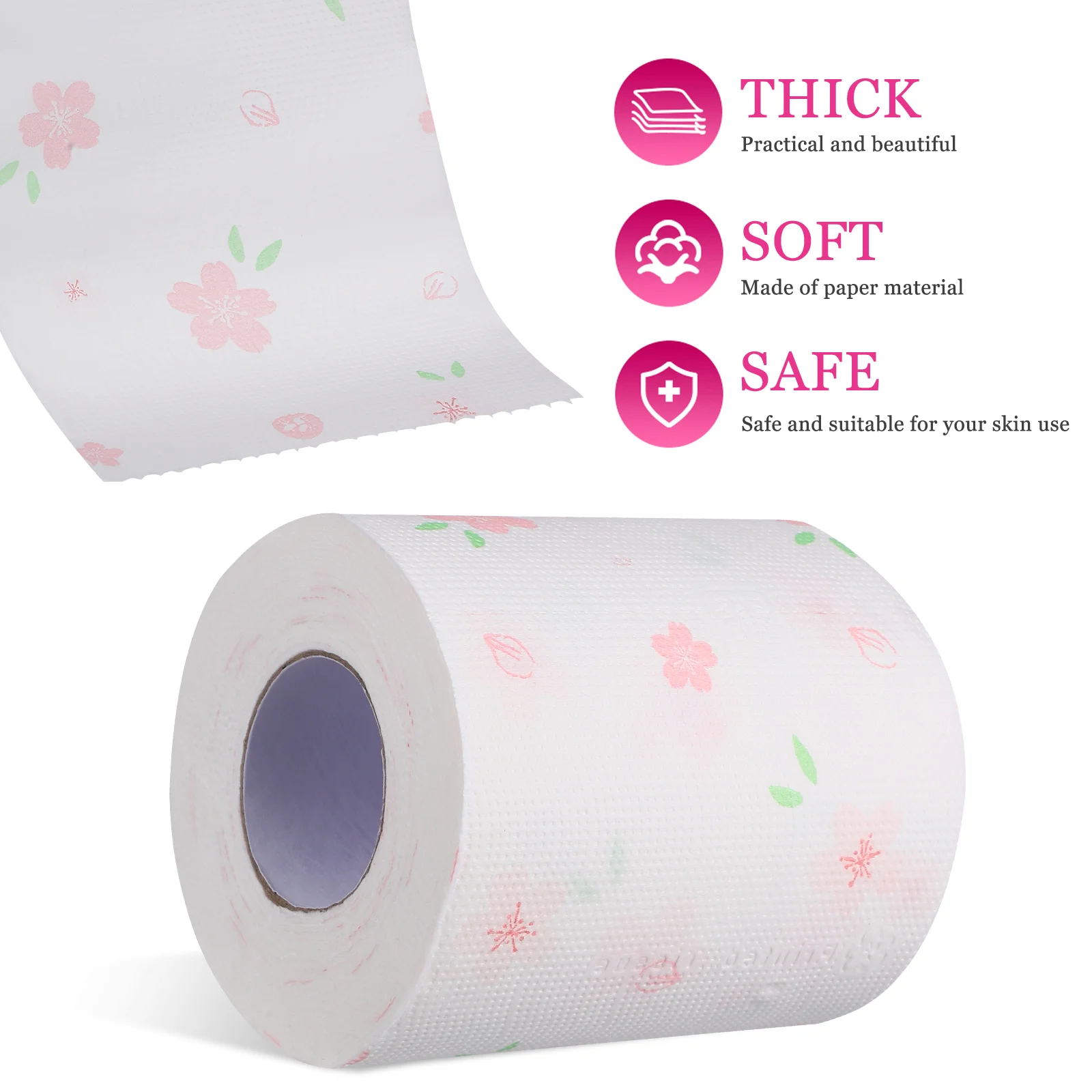 Rolo De Papel Floral Decorativo, Tecido De Toalete, Fontes Do Banheiro, Decorativo Decorar, Dropshipping, 4 Rolls Decoração