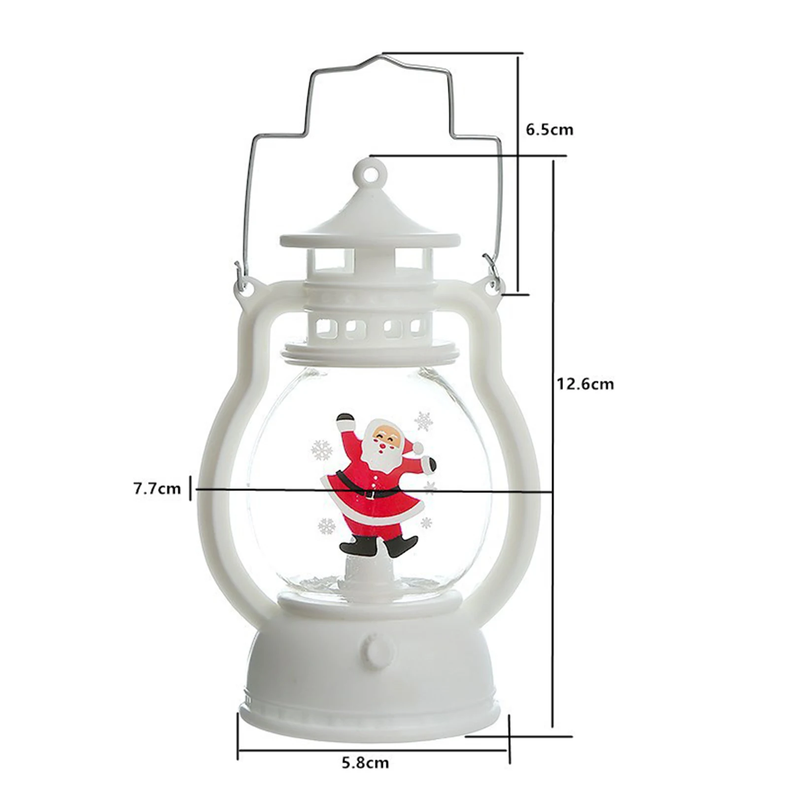 Christmas Lantern LED Lights Smokeless Flameless LED Electronic Oil Lamp New Year Bedroom Decor