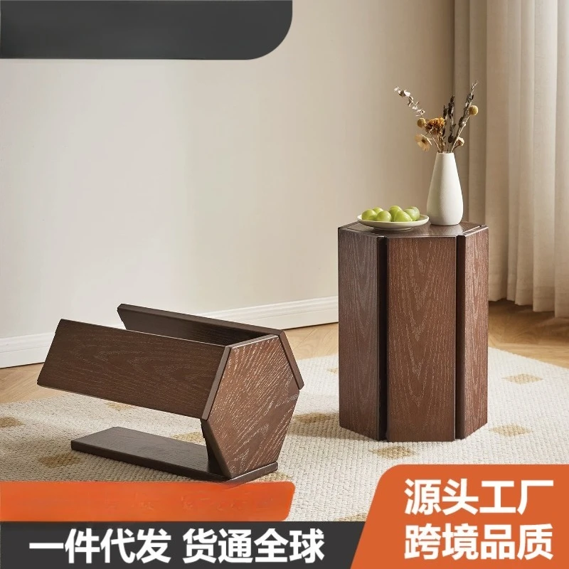Order Style Stackable Solid Wood Stool, Thickened Wooden Bench, Comfortable Tall Seat for Living Room