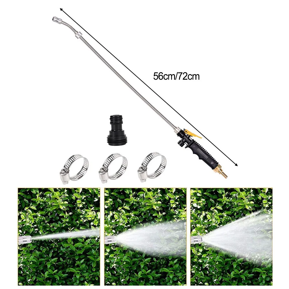 Handheld Sprayer Stainless-Steel High Pressure Washer Sprayer For Garden Vehicle Wash Garden Watering Nozzel Garden Irrigation