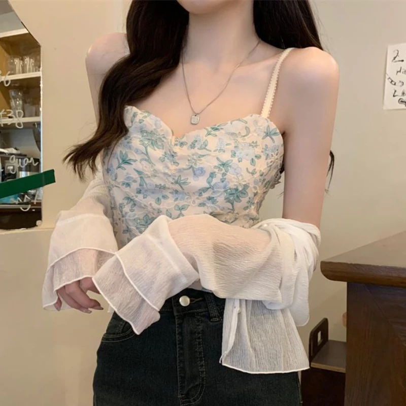 

Sunscreen Jackets Women Ruffles Temper Summer Sheer Aesthetic Girl Outwear Vintage Casual Thin Daily Mujer Simple 2023 Button