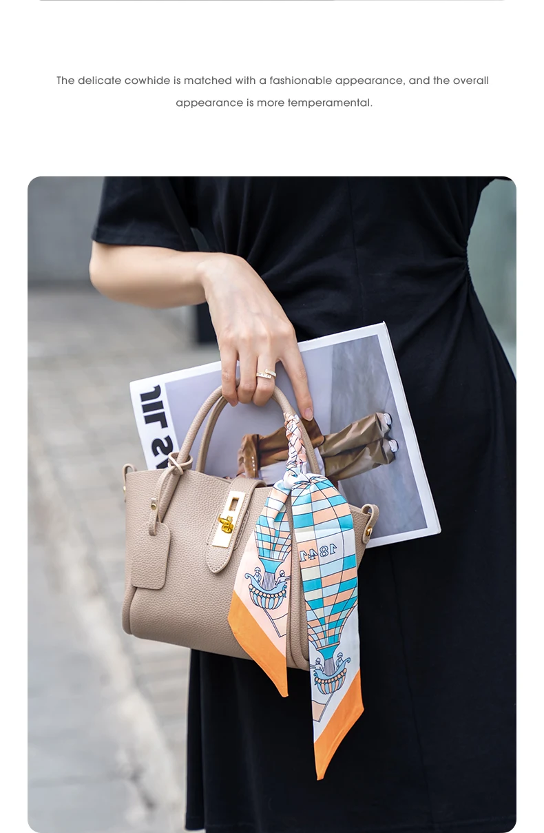 FOXER Damenhandtasche aus Spaltleder, Umhängetasche 2026, modische Damen-Crossbody-Tasche, leichte Luxus-Pendlertasche als Geschenk – Detail 12