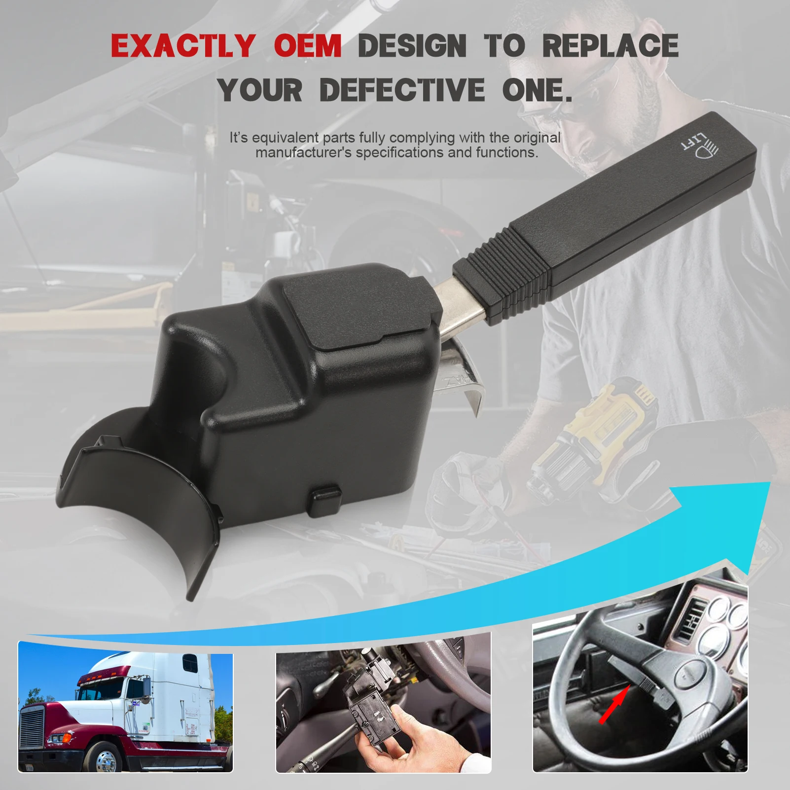 

Переключатель указателя поворота для многофункционального переключателя грузовой серии FLD, 999177 1481177 01481176 577.46010 Gro-48522