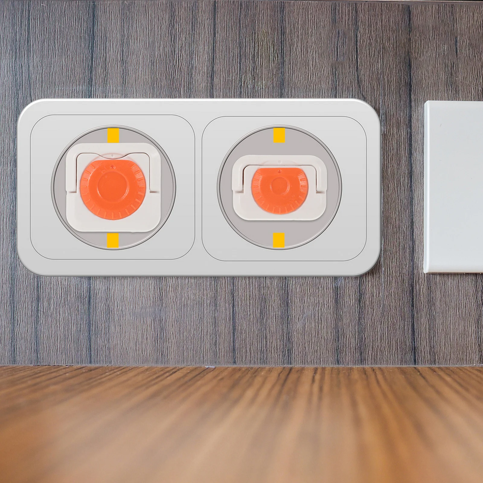 

24pcs Socket Safety Covers Child Proof Outlet Protectors Abs Plastic Electrical Plug Covers For Baby Proofing Home Use Orange