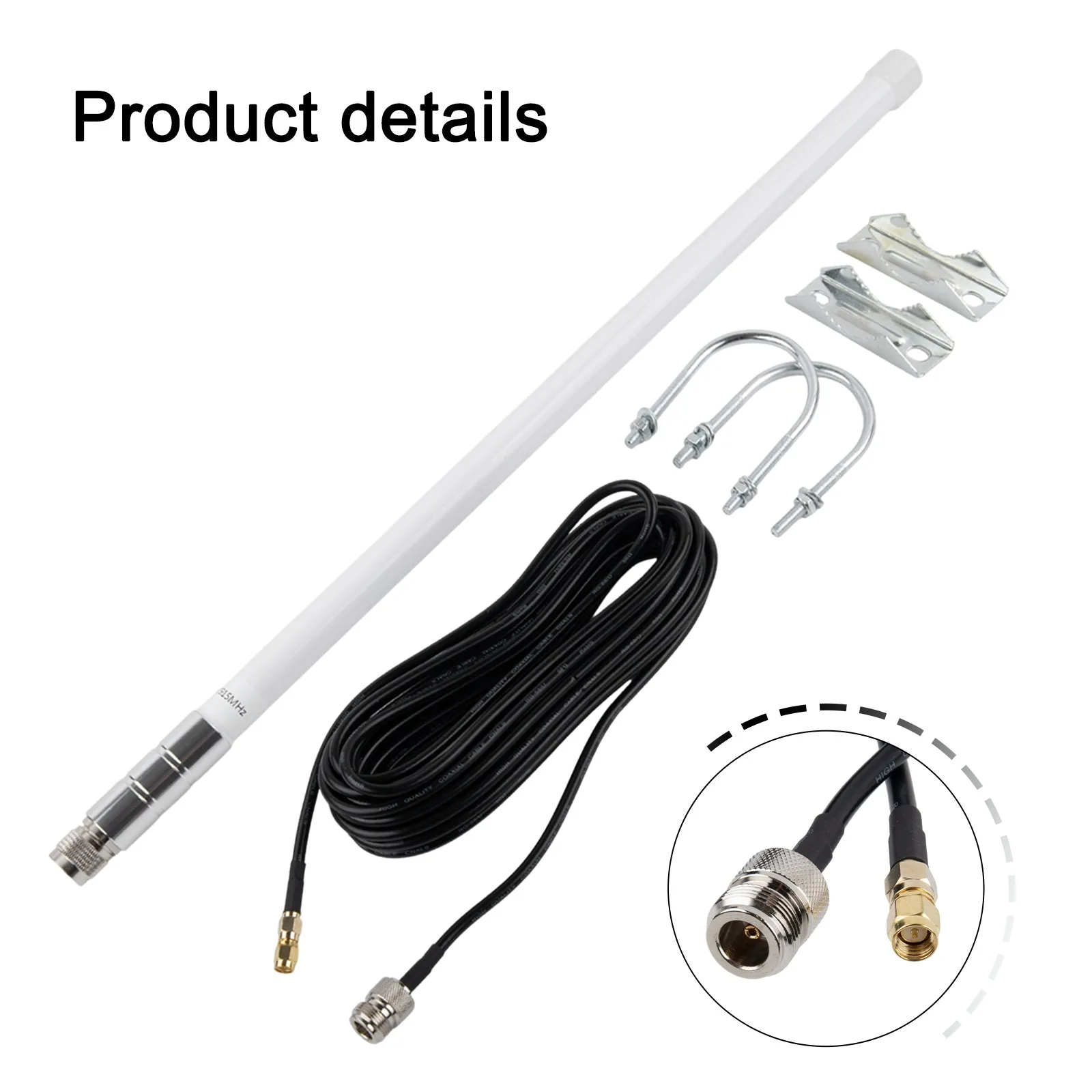 

Fiberglass Antenna Helium Miner Antenna 550mm Antenna Operating Temperature -40 85 Up To 95 Relative Humidity 50 Ohms Impedance
