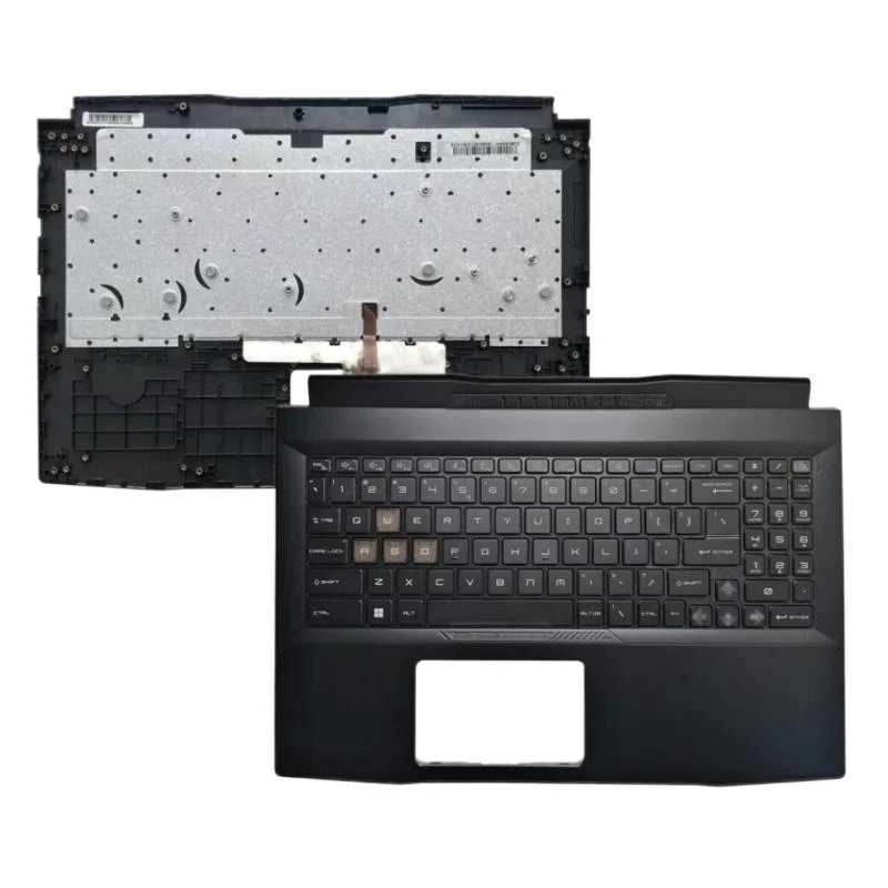 New Top Case for MSI Katana 15 B13VEK MS-1585 Laptop Palmrest Cover with Backlit Keyboard Replacement