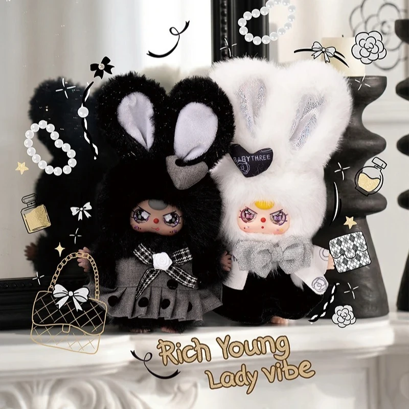 Baby Three Absolute Black & White Series Blind Box Vinyl Plush
