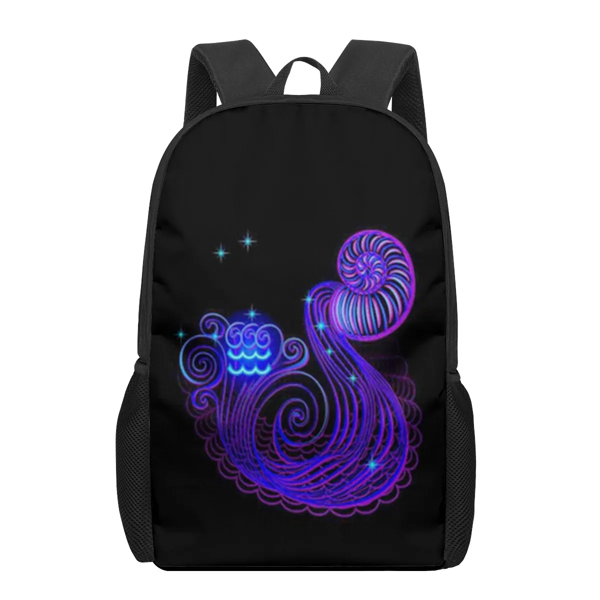 Art 12 Zürich 3D Print School Backpack for Boys, Girls, Teenager Kids PleBag, Casual Initiated Bag, Large Capacity Backpack