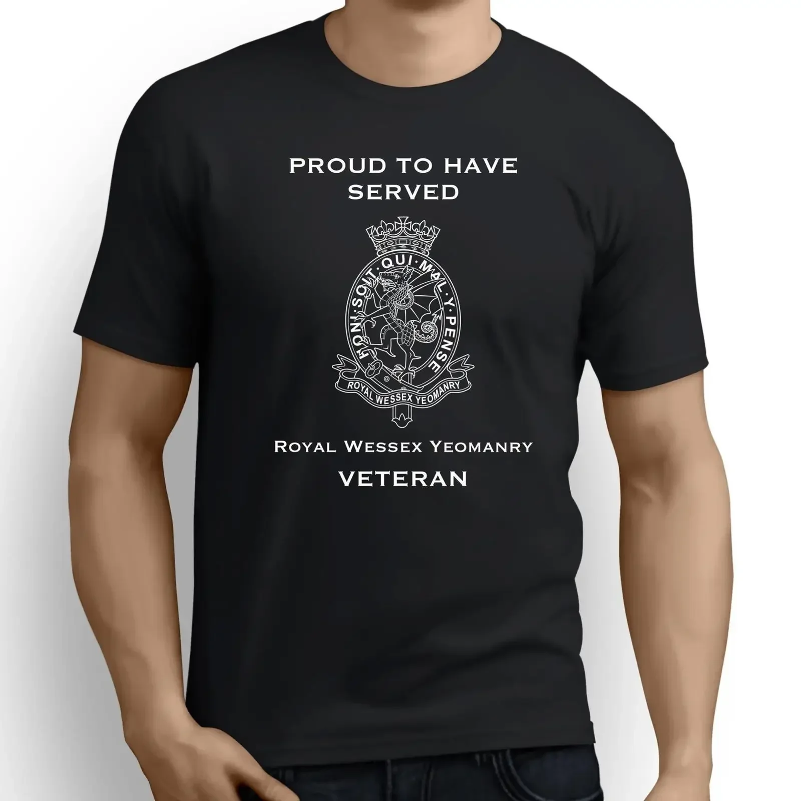 Брендовые хлопковые мужские базовые футболки, футболка Royal Wessex Yeomanry Premium Veteran (126), мужская забавная футболка в стиле Харадзюку, футболка с изображением черепа
