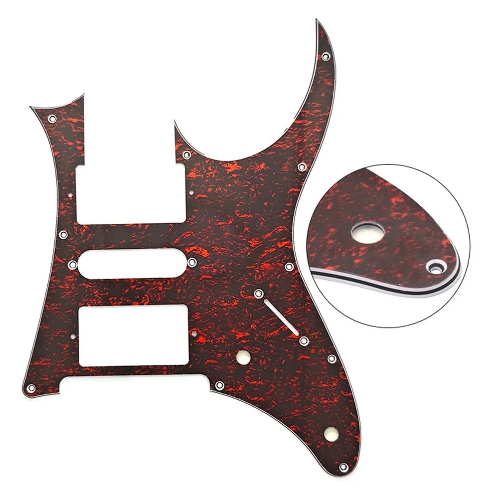 FOR IBANEZ IB 7V Electric Guitar Pickguard Scratch Plate 3-Layer 10 Holes Pick Guard Board Guitar Replacement Accessories