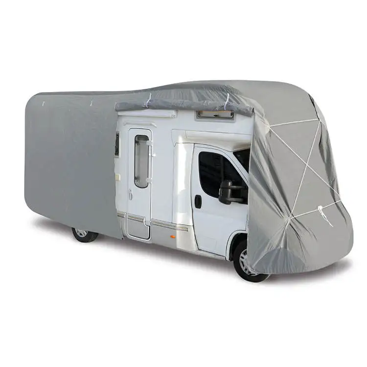 Wholesale Waterproof RV Motorhome Cover UV Resistant Breathable Camper Protective Cover with Zipper Access Door