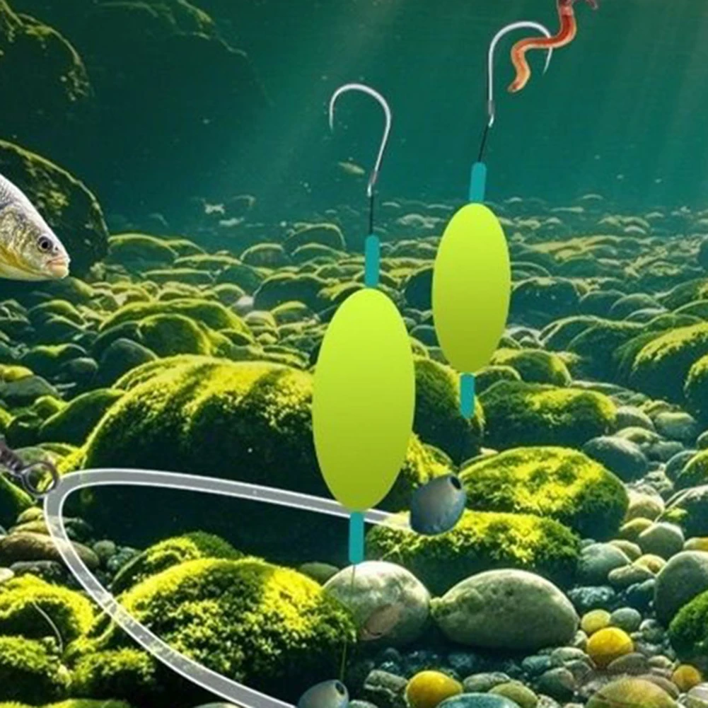 Surfs Fishing Angelhaken Pompano Rig mit Schwimmern Vielseitige Angelausrüstung für das Salzwasser-Süßwasserangeln für Angelliebhaber – Detail 10