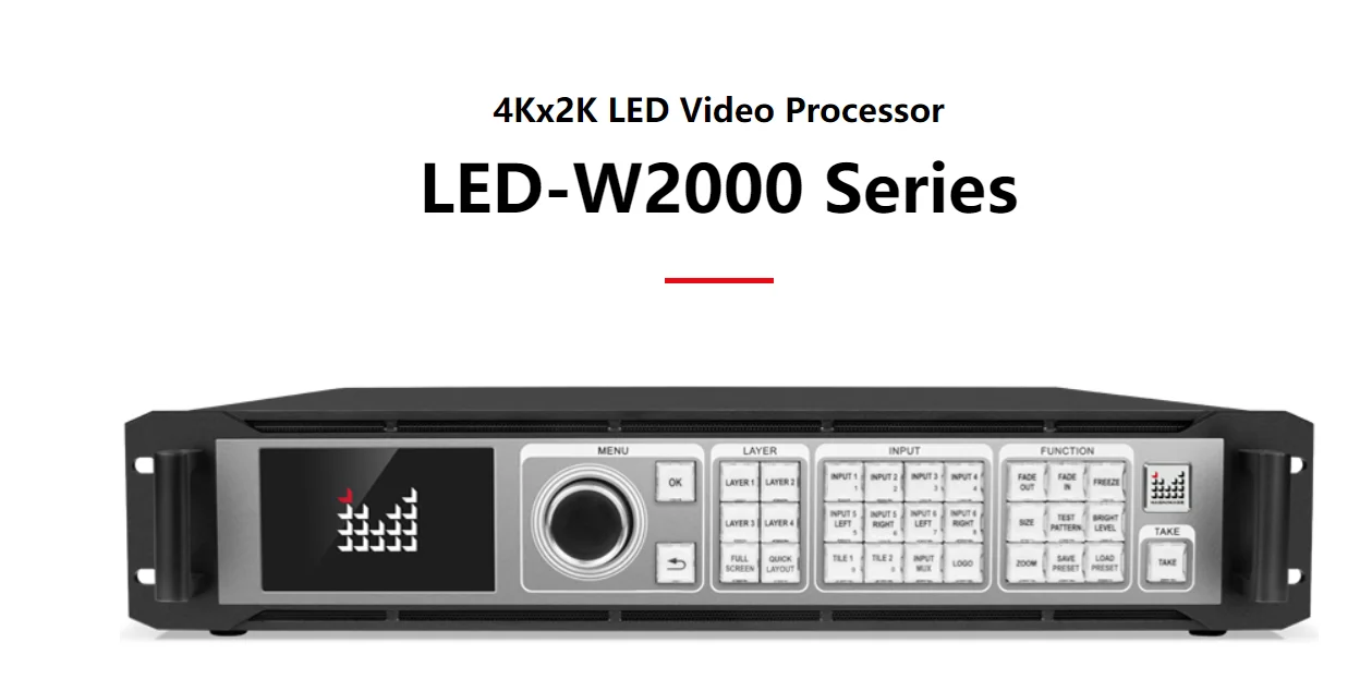 MAGNIMAGE LED-W2000-DH 4Kx2K LED Video Processor Cascade Switcher Backup 8K x 1K pixel to pixel input/output