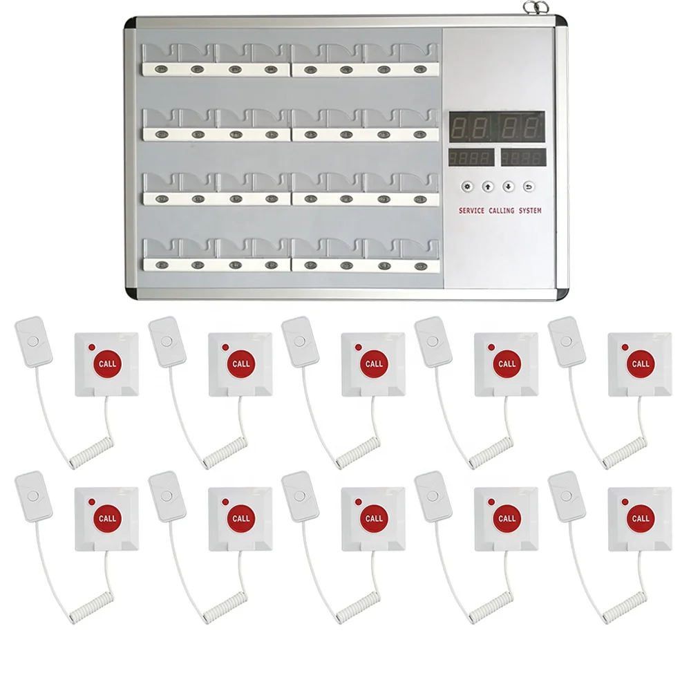 Queue Management Intercall Calling Button Cable System Wireless