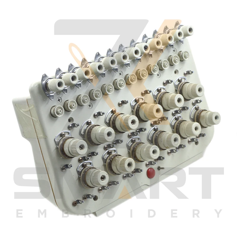 

Used 12 Colors SWF Tension Base Unit Assy With Sensor Boards Inside For HB SA Series Embroidery Machines T01SWF1202-U