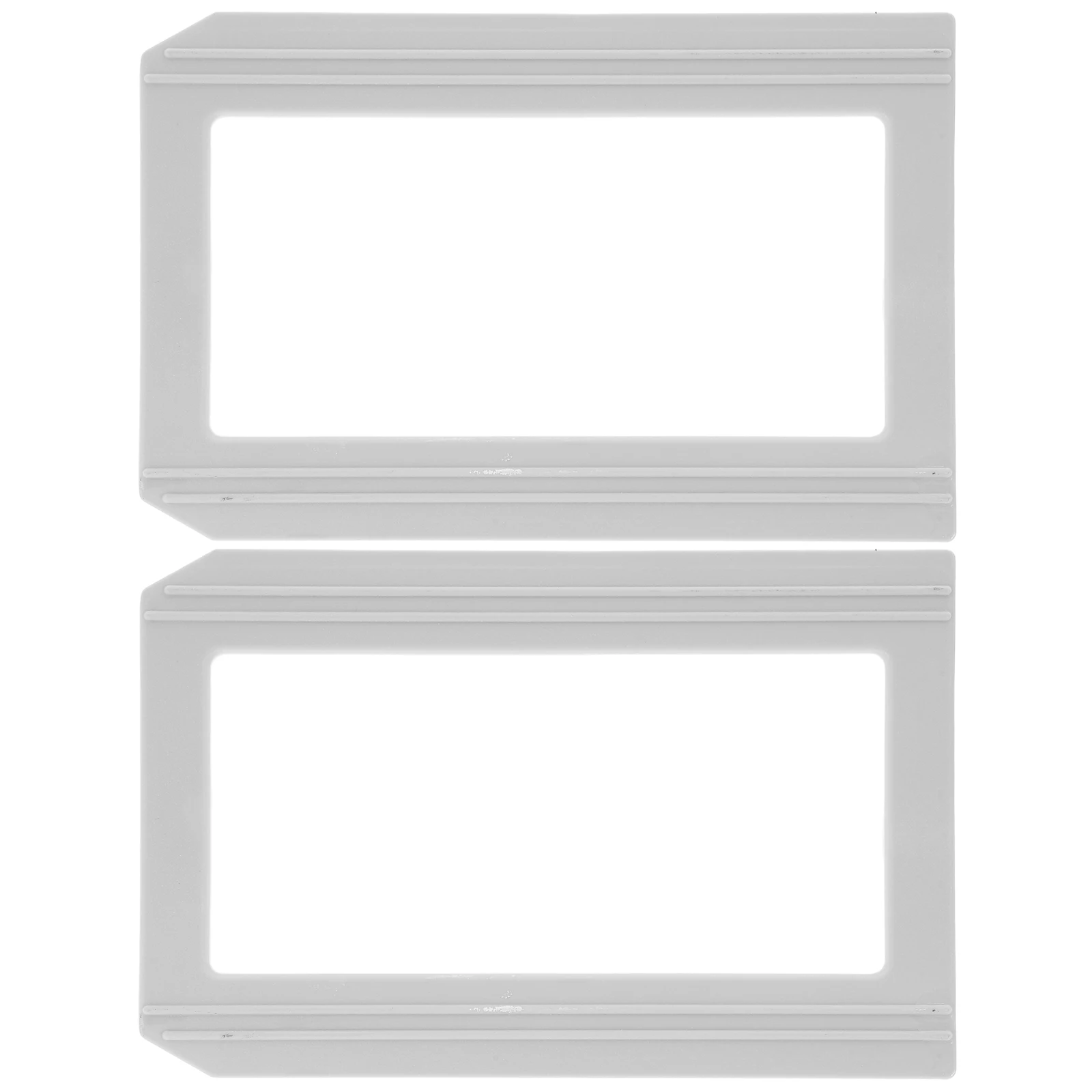 2 Pcs Magnetic Label Box Card Holder Shelf Slot Self Adhesive Tags Wire Shelving Kitchen Cabinet Labels Book Holders Library