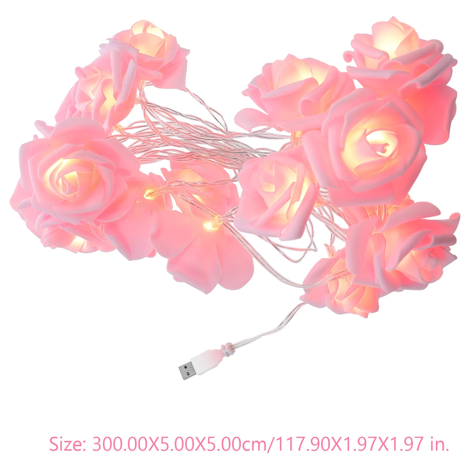 20 Led 3 متر أضواء الورد حفل زفاف عيد الميلاد الديكور الجنية مهرجان عطلة الذكرى عيد الميلاد عيد الميلاد عيد الحب #4