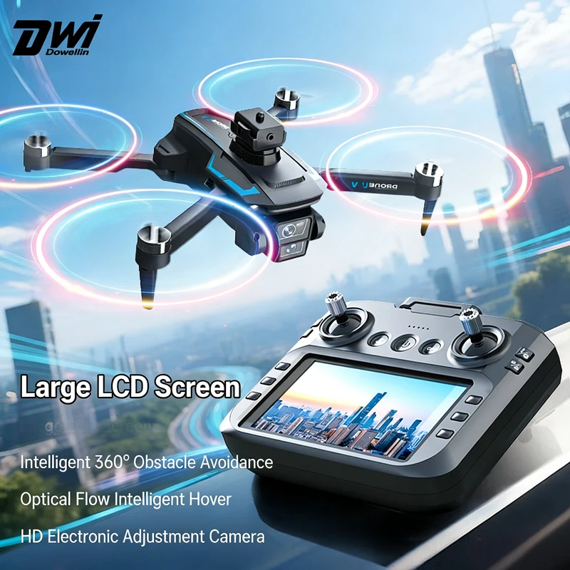 DWI X10 MAX GPS Drone Professional 8K Aerial HD Avoiding Obstacle with Larger Screen Remote Control Folding Brushless Drone GIFT